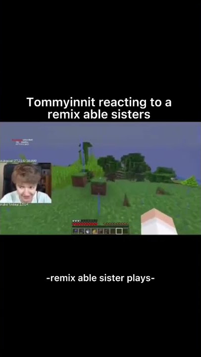 Tommyinnit reacting to a remix of able sisters #shorts