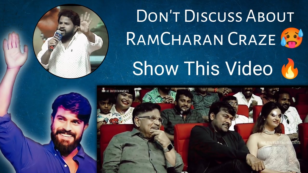 RamCharan MindBlowing Craze @ Bholaa Shankar Pre Release Event | Hyper Aadi |Chiranjeevi| CharanClub