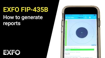 EXFO FIP-435B: How to generate reports