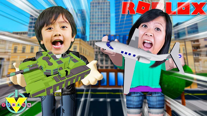 Ryan DON'T GET EATEN IN ROBLOX! Let's Play Roblox Eat and Destroy with Ryans Mommy!