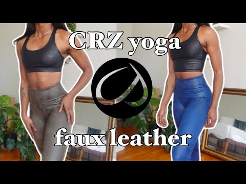 CRZ Yoga Haul   Spanx Faux Leather Leggings Dupes