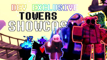 EVERY DEVELOPER EXCLUSIVE TOWER SHOWCASE  | Undertale Timeline Corruption TD | Roblox
