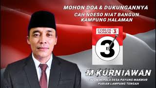 Calon Kepala Kampung Payung Makmur, Kecamatan Pubian, Kabupaten Lampungtengah, Kurniawan Nomor :  3
