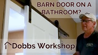 Installing a Barn Door Style Sliding Door on a Bathroom
