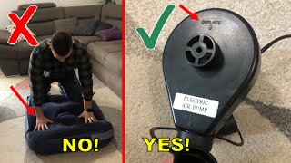 How To Use AIR PUMP To Inflate/Deflate Air BED