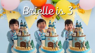 Brielle is 3!