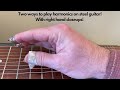 Pedal Steel Guitar Harmonics Two Techniques With Right Hand Closeups Palm Mute Amp Finger mp3