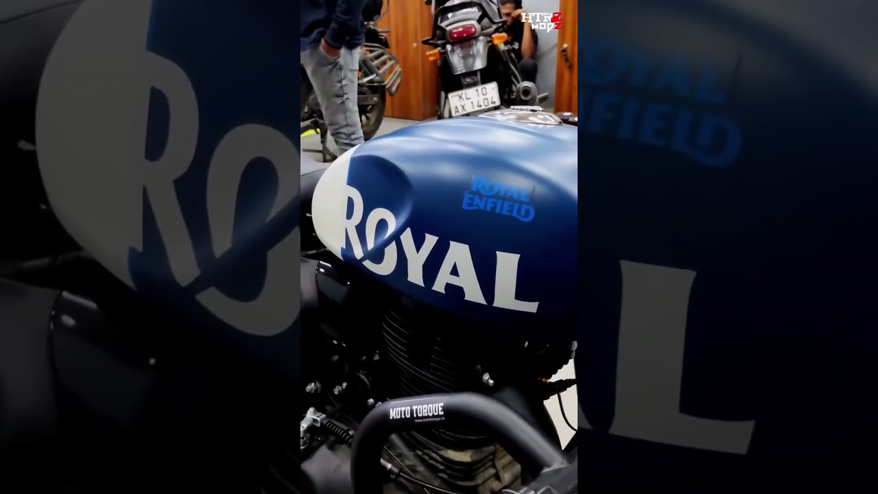 Royal Enfield hunter 350 | accessories fitting | htrzmodz Bangalore 
