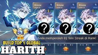 TOP 1 GLOBAL HARITH TUTORIAL NO COOLDOWN (AUTO WINSTREAK) | HARITH GAMEPLAY - MLBB