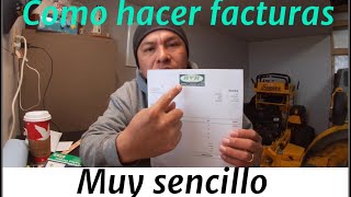 Como hacer RECIBOS para tus clientes.  #invoices #facturas #bill