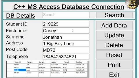 How to Connect MS Access Database in Visual C++ with Save, Update, Delete, and Search - Part 1 of 3