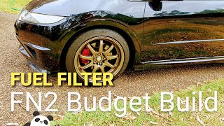 Honda civic fn2 type R fuel filter how to step by step.