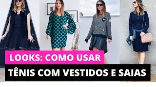 tenis feminino usar com saia