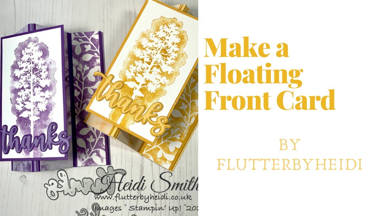 Fun Fold #161 How to make a Floating Front side Easel Card with Stampin ...