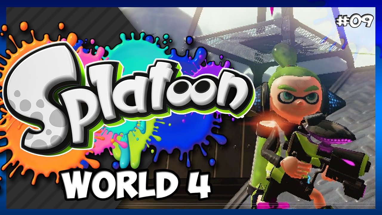 Splatoon Single Player Campaign World 4 Part 9 Walkthrough Gameplay Wii ...