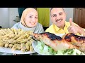 تحدى محشى الكرنب مع افخاد الدجاج ضد الرامن الكورى والدجاج البلدى
