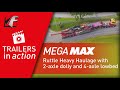 Faymonville megamax uk company ruttle heavy haulage with dolly and lowbed