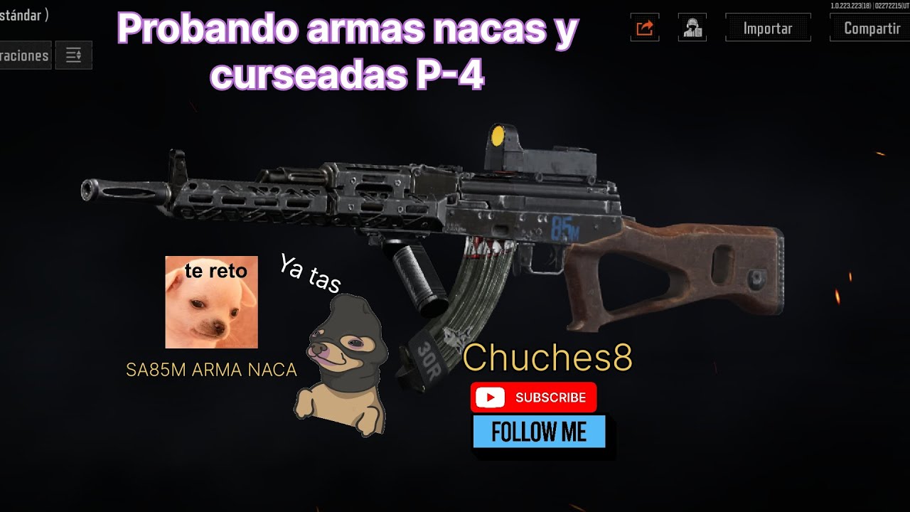 Probando modificaciones nacas y curseadas toca la SA85M, la neta si es buena armas con balas T5