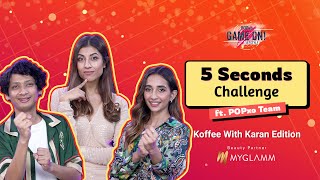 5 Seconds Challenge: Koffee With Karan Edition | Sidharth Malhotra & Vicky Kaushal - POPxo Game On! screenshot 2