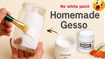 🔥Make Gesso at Home in 1 Minute | Save Money & Prep Like a Pro | how to make gesso without powder