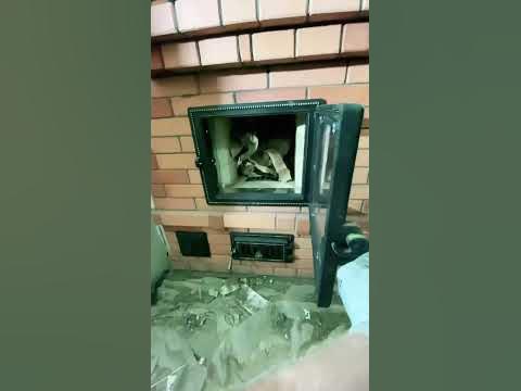 Каминопечь с духовочкой #печник #печькамин #минск - YouTube