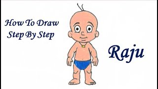 How To Draw Step By Step Raju of Chhota Bheem - YouTube