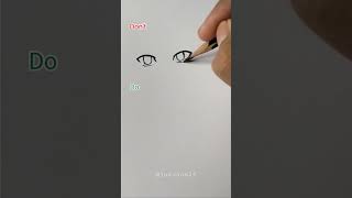 How To Draw Anime Eyes 😳😳👍 #Art #Shorts #Drawing #Artist