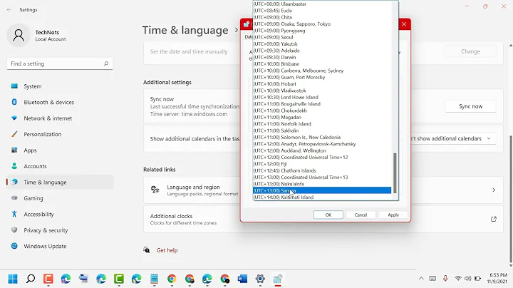 How to show Multiple Clocks on Taskbar in Windows 11