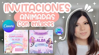 Diseña INVITACIONES ANIMADAS con Canva ⭐ Con enlaces interactivos 2023