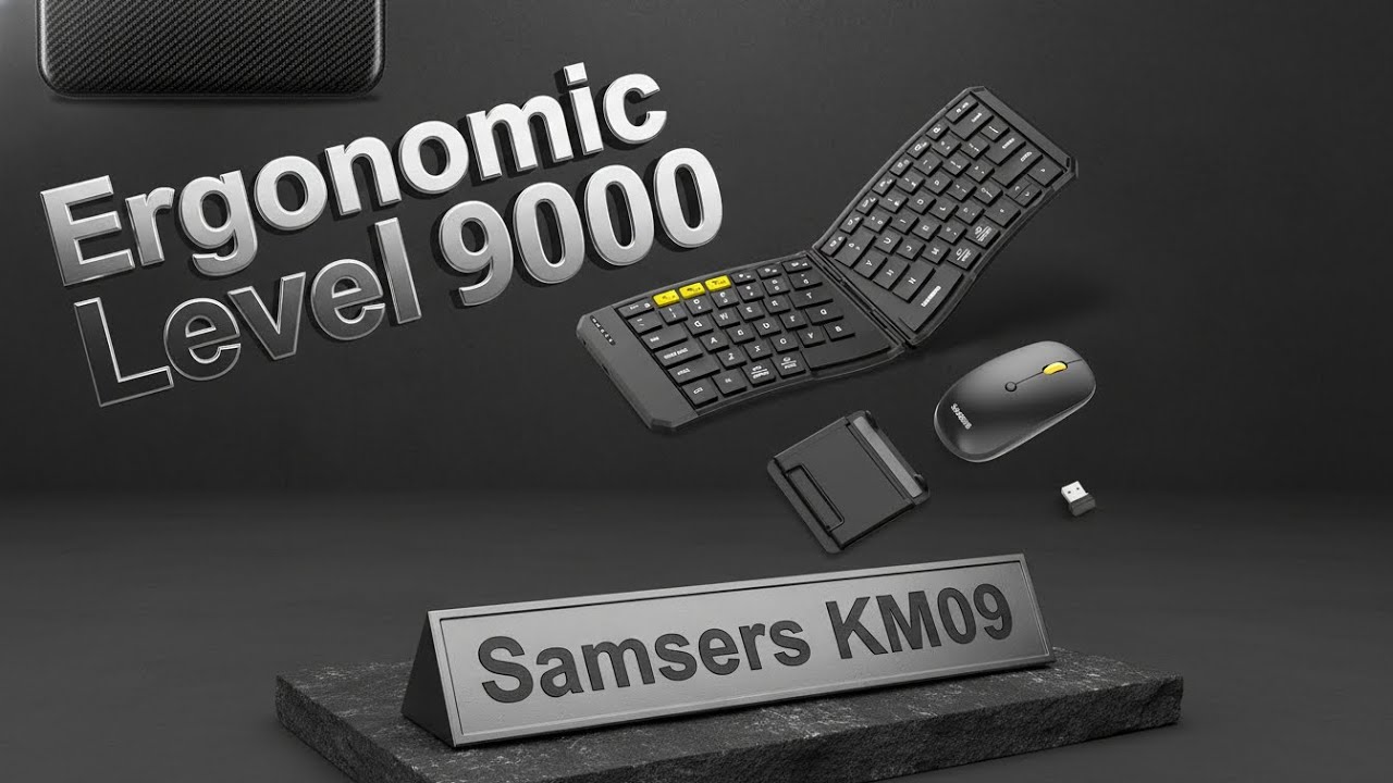 Эргономичная клавиатура с раздельными клавишами на ходу?! (Комплект складной клавиатуры Samsers K...