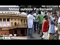 front Parliament anti Telengana supporters