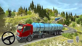 Offroad Hill Side Oil Tanker Driver - Truck Transporter Driving Simulator - Android Gameplay screenshot 5