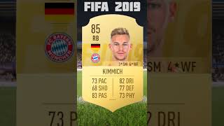 Joshua Kimmich Fifa Card Evolution #shorts #kimmich #fifa #fifa23