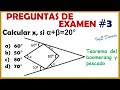 #3. Teorema del Boomerang y del Pescado - Ejercicio de ángulos | Razonamiento matemático