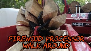 #405 Brute Force 14-24 Firewood Processor Walk Around and Use