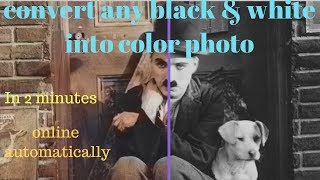 Online Change any Black and White Photo Into Colour Photo Automatically 2017 [HINDI] screenshot 1