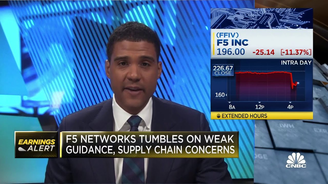 F5 Networks tumbles on weak guidance, supply chain concerns