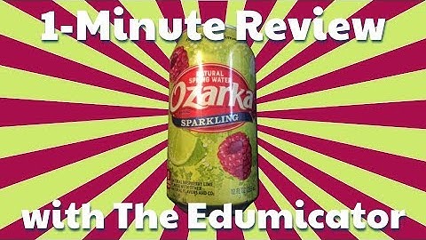 1-MINUTE REVIEW  |  OZARKA  |  Sparkling Water  |  Raspberry Lime