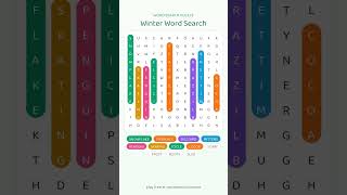 Winter word search | Can You Find All the Words? #Shorts