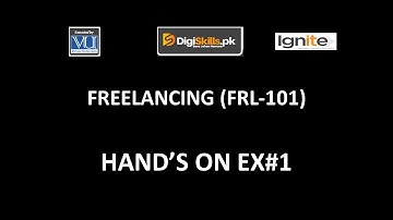 FRL-101 - Freelancing Exercise No. 1 Solution |Batch - 6| 2020 |DigiSkills|