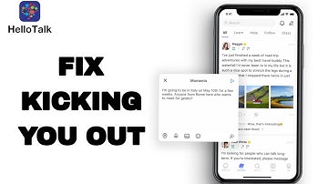 How To Fix And Solve Kicking You Out On Hello Talk App | Final Solutionte