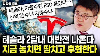 테슬라 2달 내 대반전 나온다. 지금 놓치면 땅을 치고 후회한다｜김영웅 대표 1부