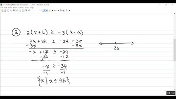 5-3  Solving Multi-Step lnequalities