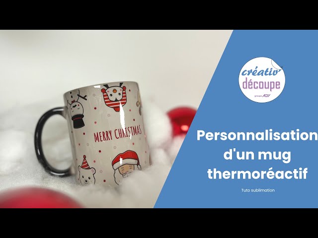 Mug magique thermoréactif personnalisable avec texte et photo · Tasse qui  change de couleur