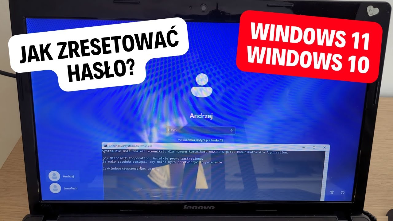 Jak zresetować hasło Windows 11 10 jeśli je zapomnisz Łatwy sposób bez ...