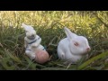 Два фарфоровых зайца СССР