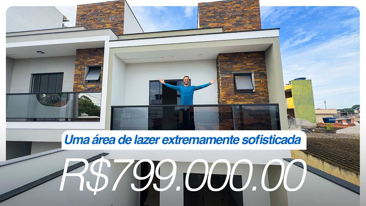 A casa mais linda construída em terreno 5x25 metros. A venda em Guarulhos-SP com 