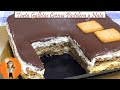 Tarta de galletas con crema pastelera y nata | Receta de Cocina en Familia