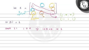 Find the number of all possible symmetric matrices of order \( 3 \t...
