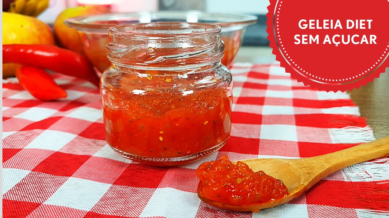 GELÉIA de pimenta DIET - SEM AÇUCAR!